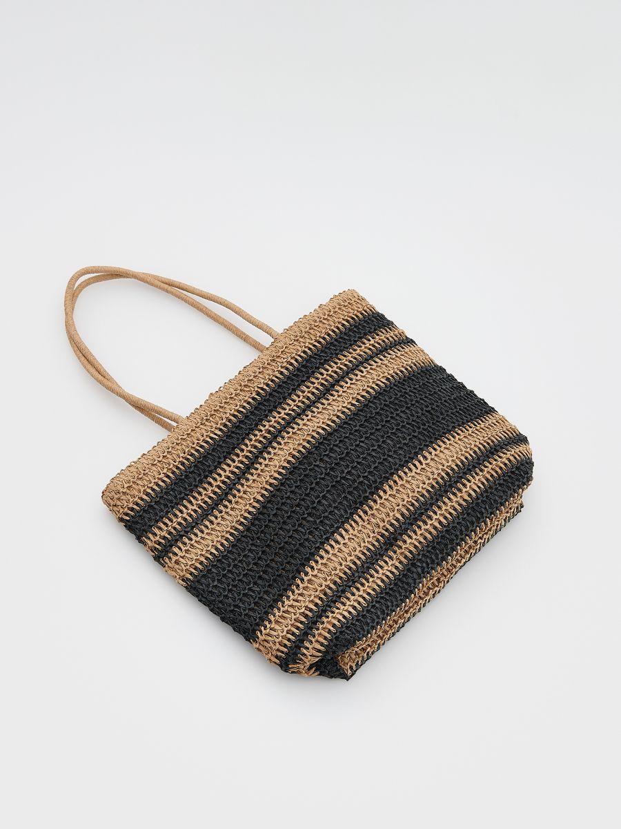Geweven shopper - meerkleurig - RESERVED - 4