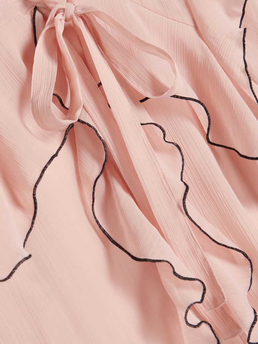 Ruffle blouse - nude - RESERVED - 6