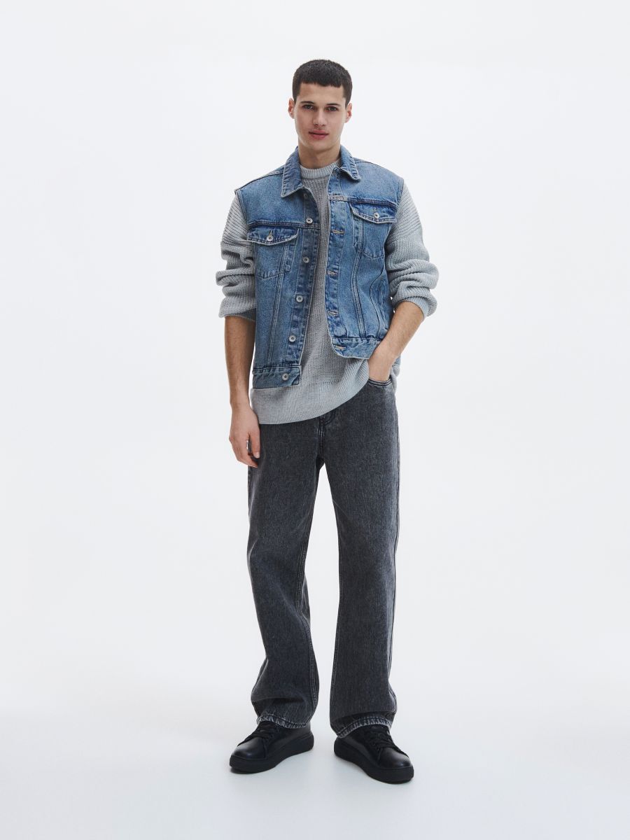 Baggy Tapered Jeans in Mackinnon Wash