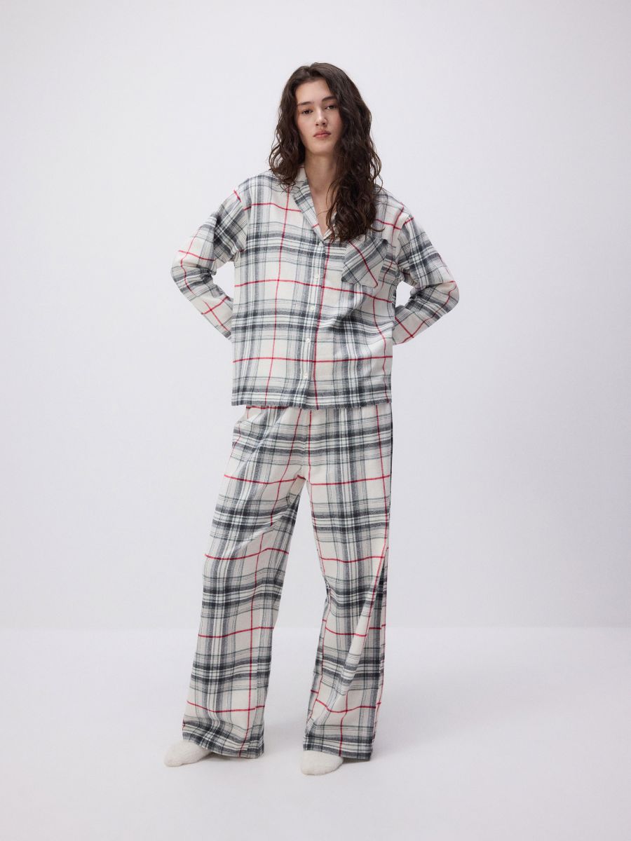 Two piece check pyjama set - dark green - RESERVED - 2