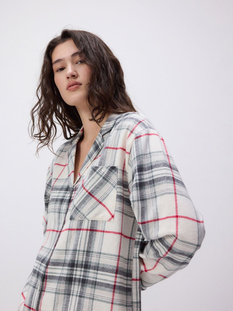 Two piece check pyjama set - dark green - RESERVED - 7
