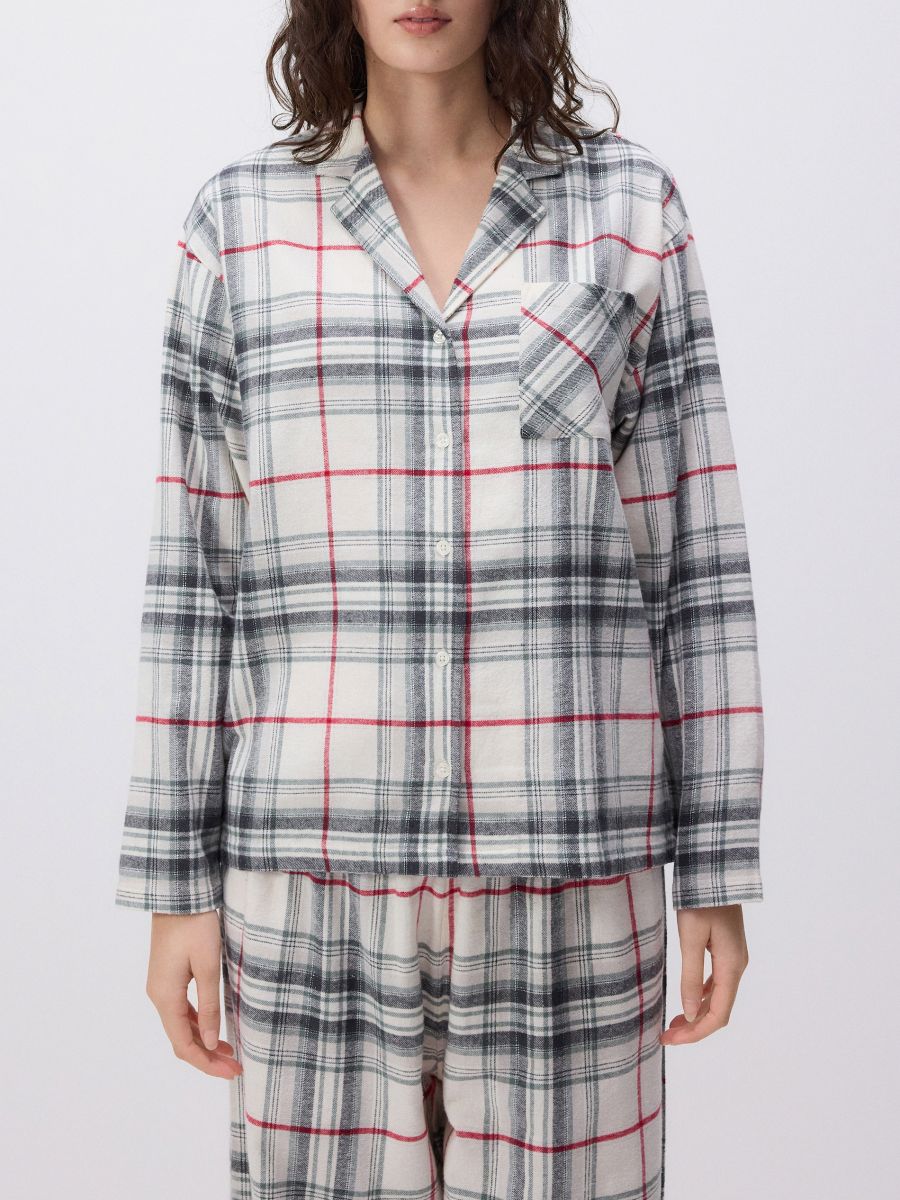 Two piece check pyjama set - dark green - RESERVED - 3