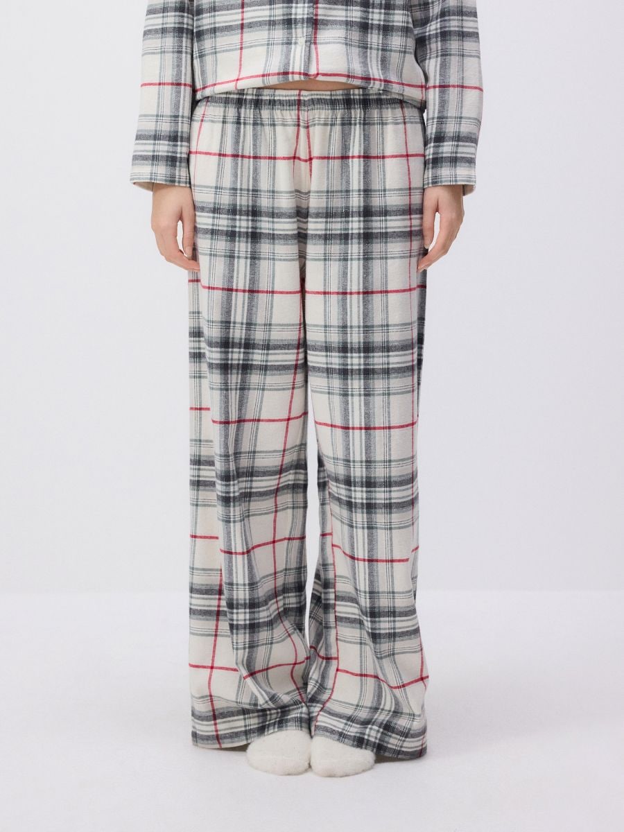 Two piece check pyjama set - dark green - RESERVED - 4