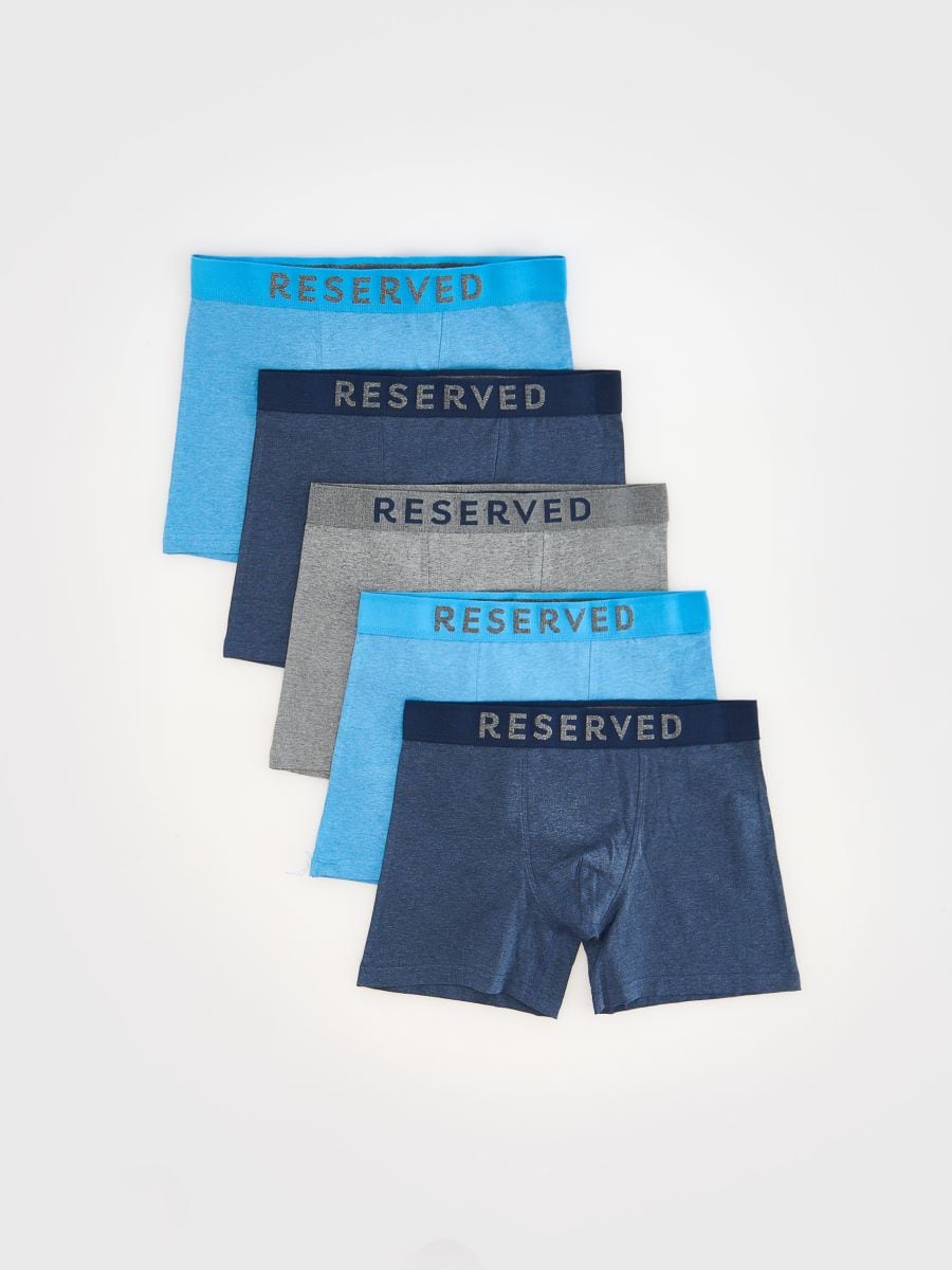 Long boxers 5 pack - blue - RESERVED