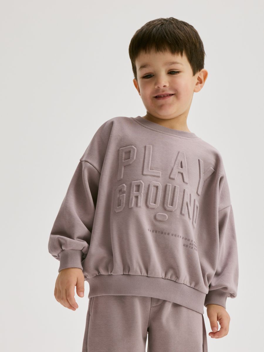 Ensemble en coton majoritaire - mauve - RESERVED - 5