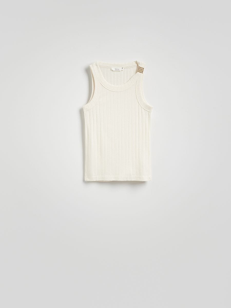 LADIES` SINGLET - cream - RESERVED - 5