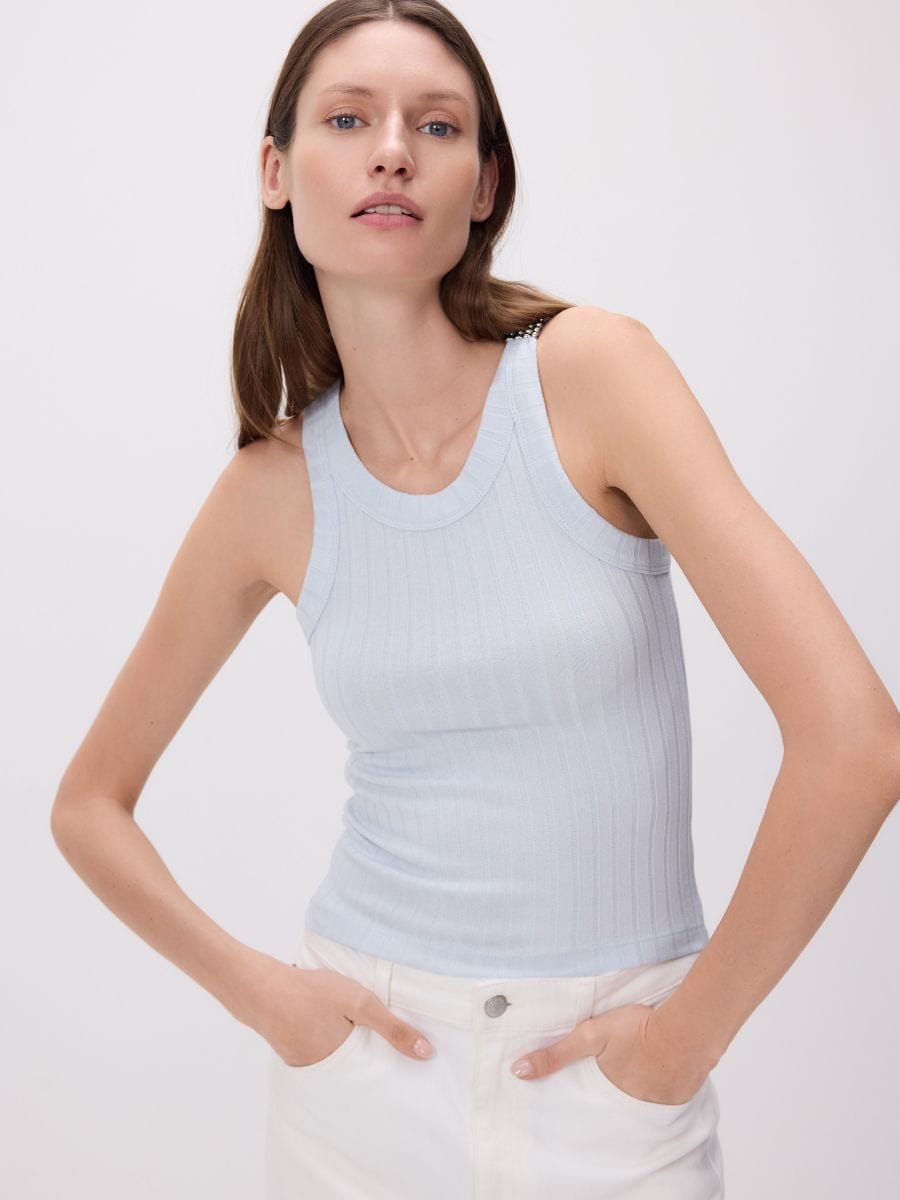 LADIES` SINGLET - light blue - RESERVED - 4
