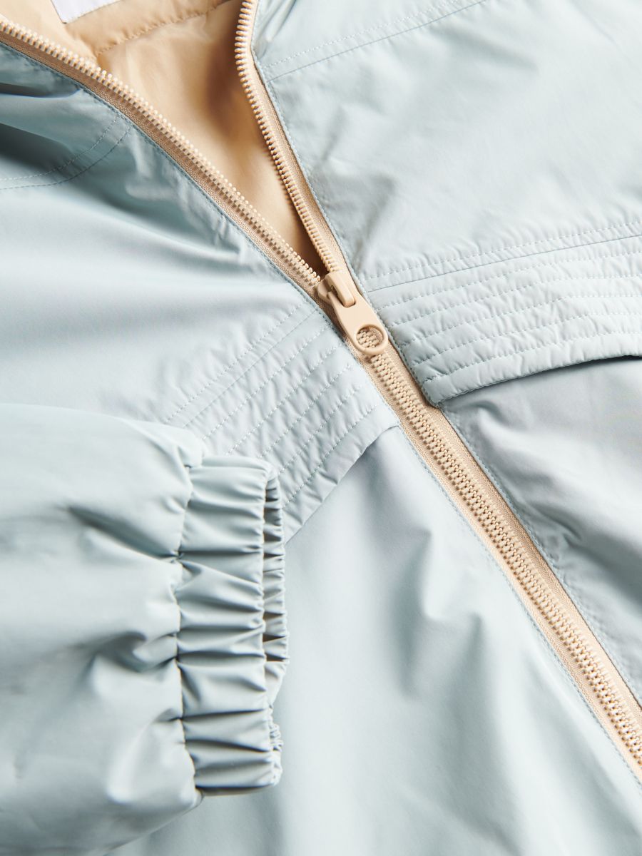 Bomber jacket with hood - pale green - RESERVED - 5