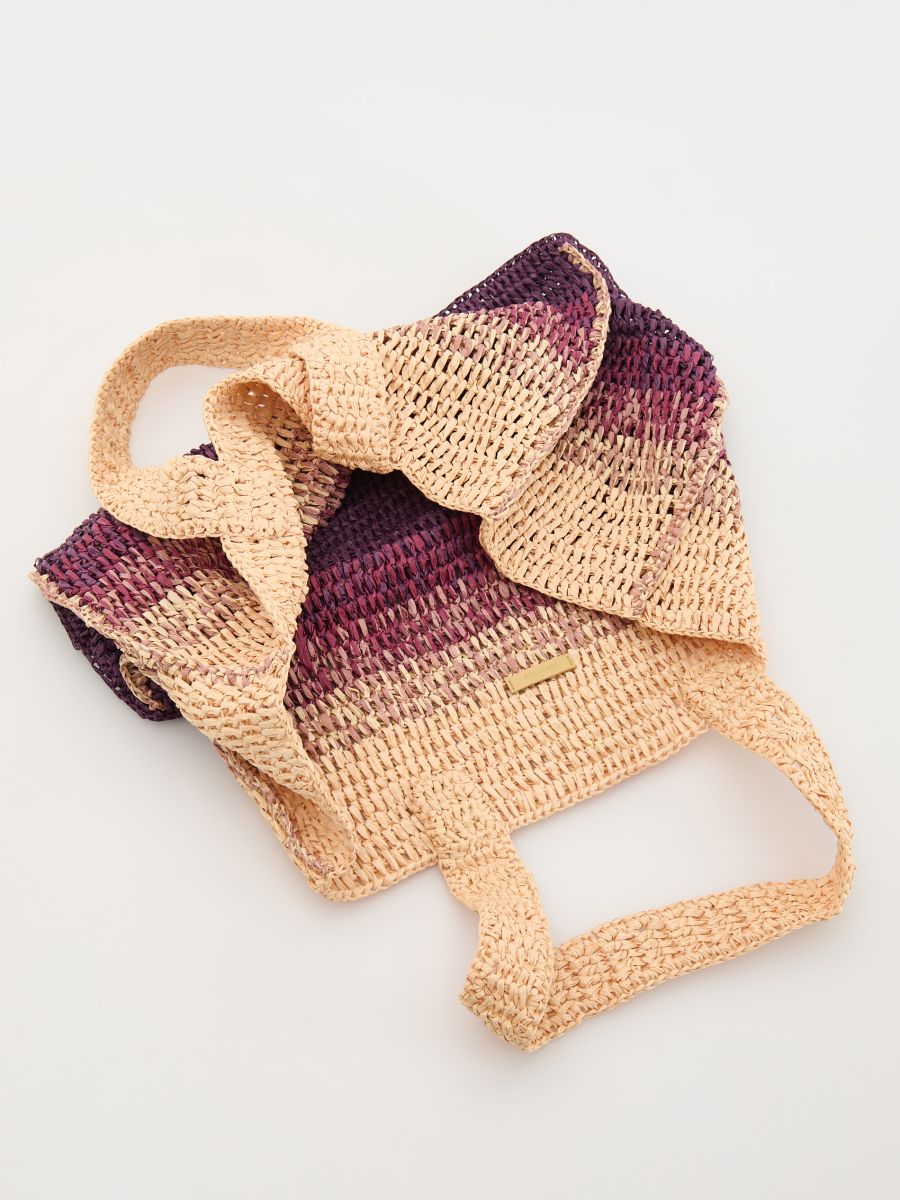 Geflochtener Shopper - bunt - RESERVED - 6