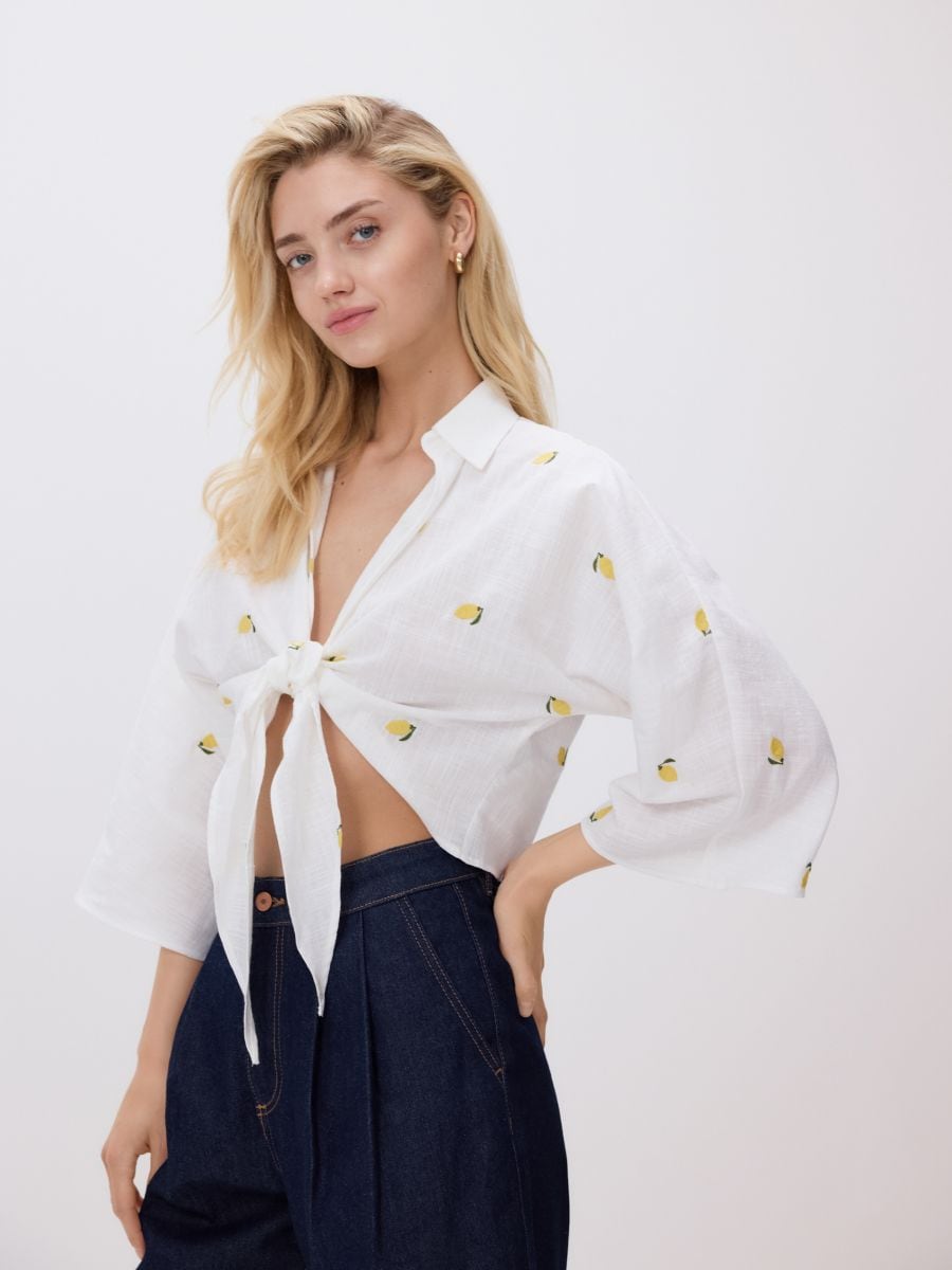 Blouse with embroidery - multicolor - RESERVED - 6