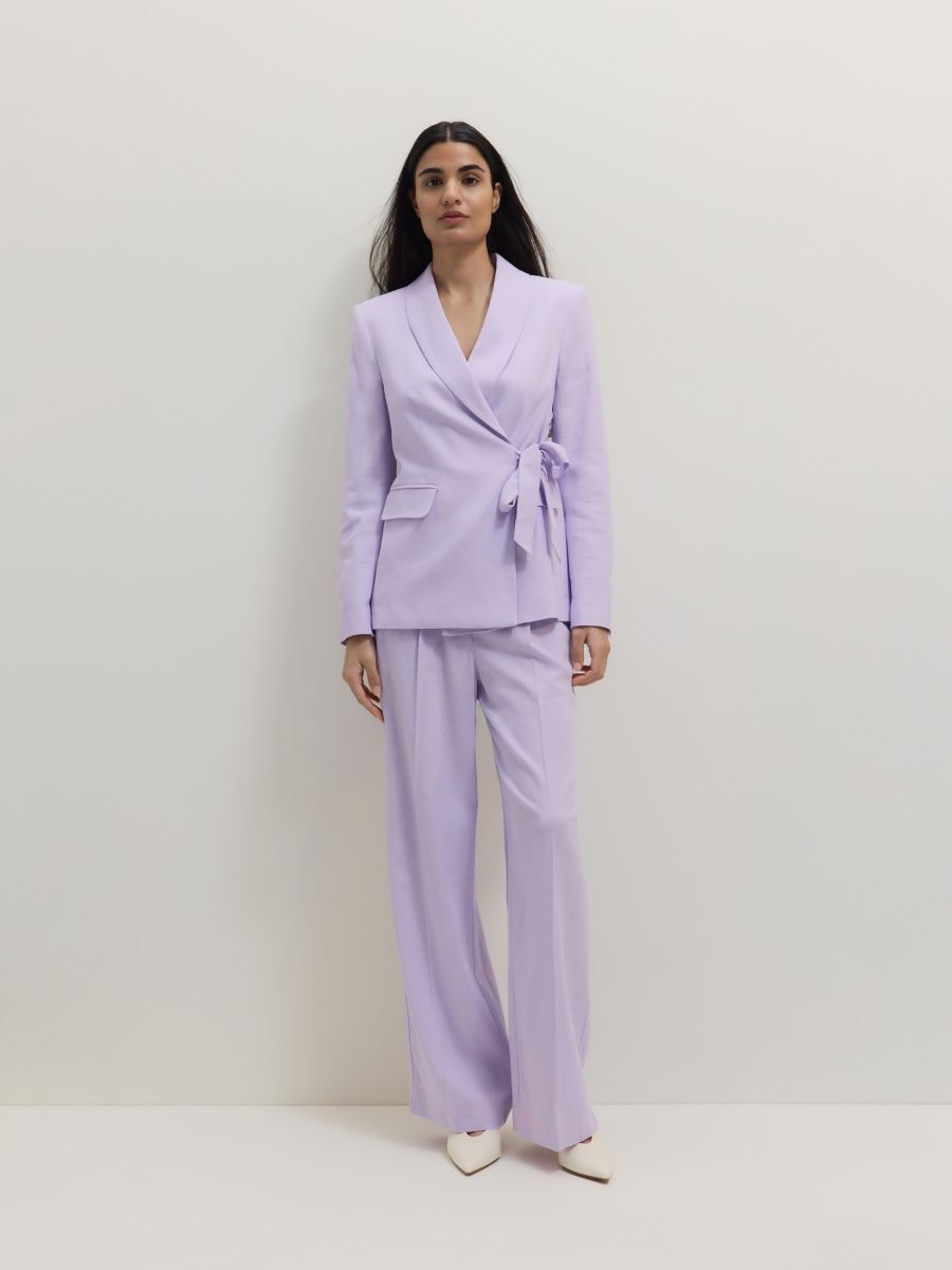 Blazer with tie detail - lavender - RESERVED - 3