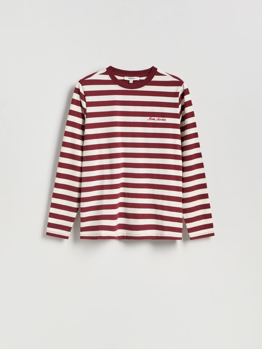 Cotton long sleeve T-shirt - multicolor - RESERVED