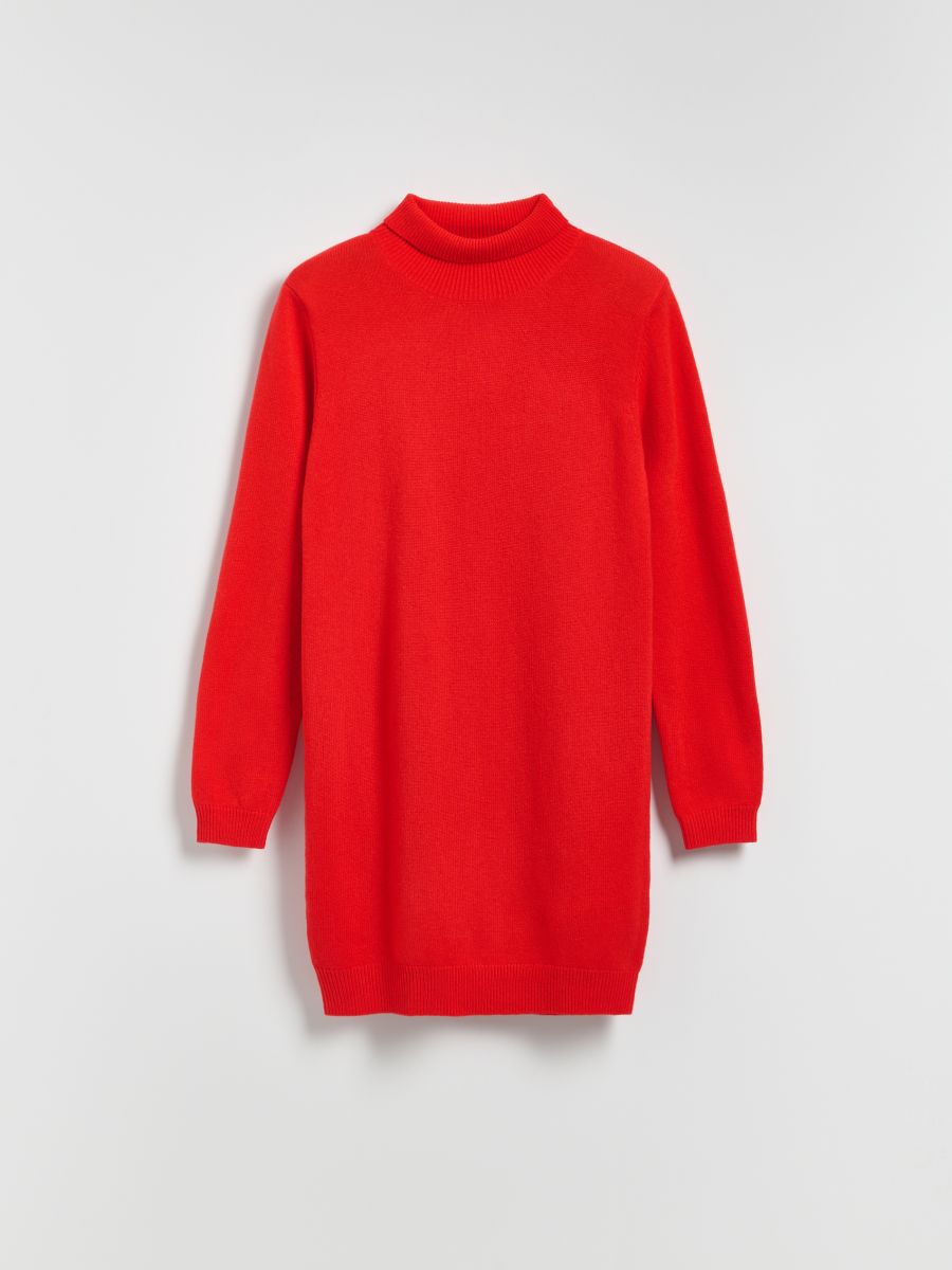 LADIES` SWEATER - red - RESERVED