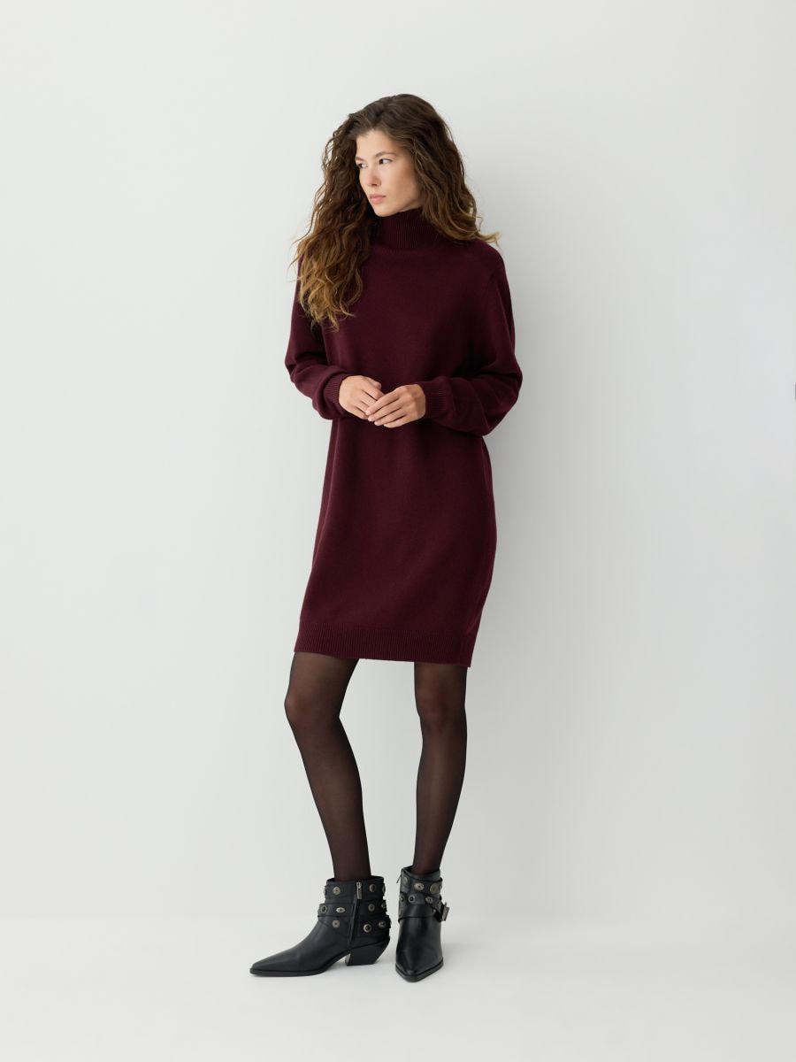 LADIES` SWEATER - mahogany - RESERVED