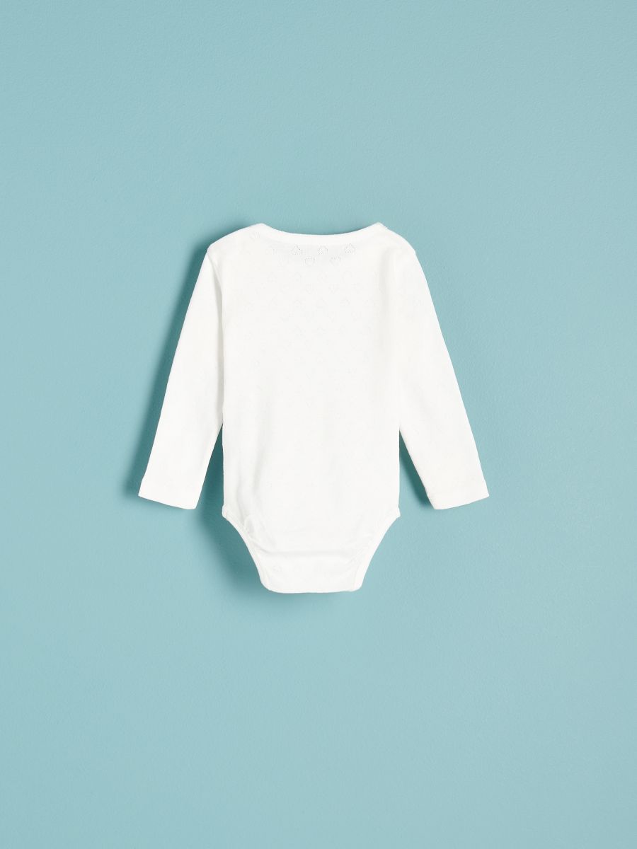Body mit hohem Baumwollanteil im 2er-Pack - creme - RESERVED - 3