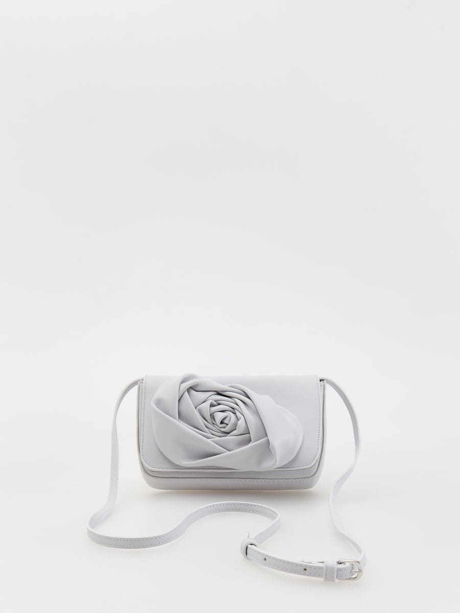 Bag with rose motif - lavender - RESERVED - 3