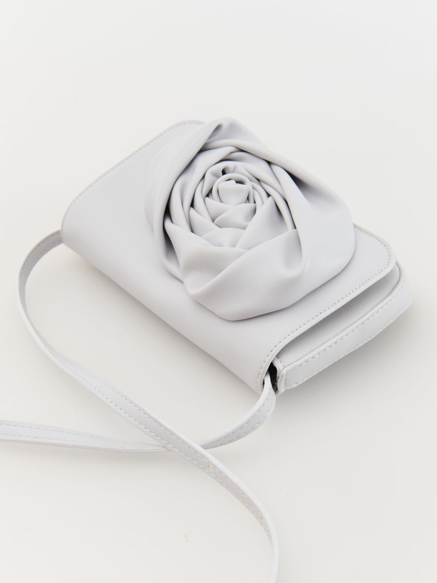 Bag with rose motif - lavender - RESERVED - 5