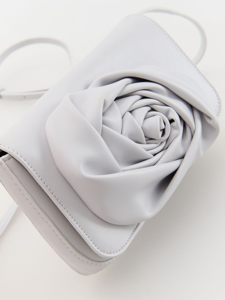 Bag with rose motif - lavender - RESERVED - 6