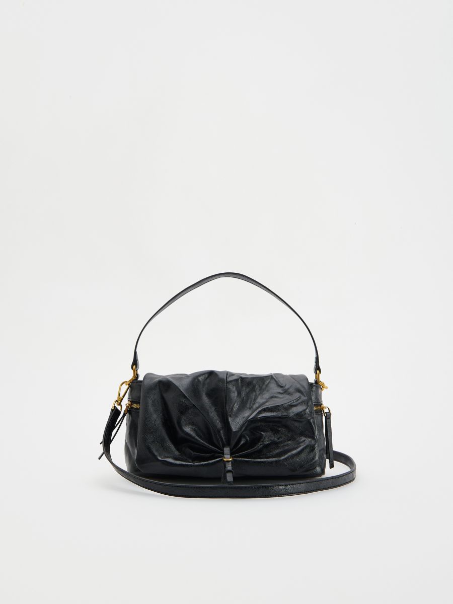 Gathered bag - black - RESERVED - 4