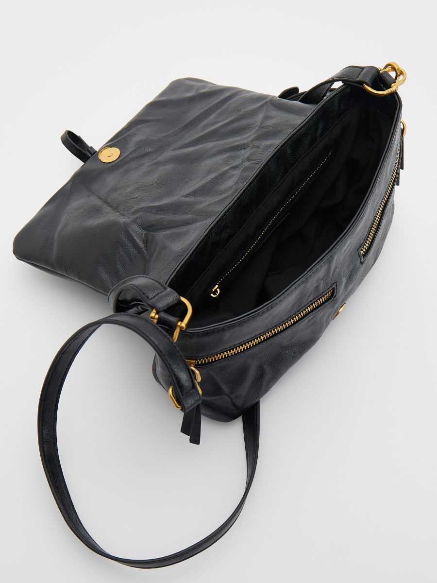 Gathered bag - black - RESERVED - 8