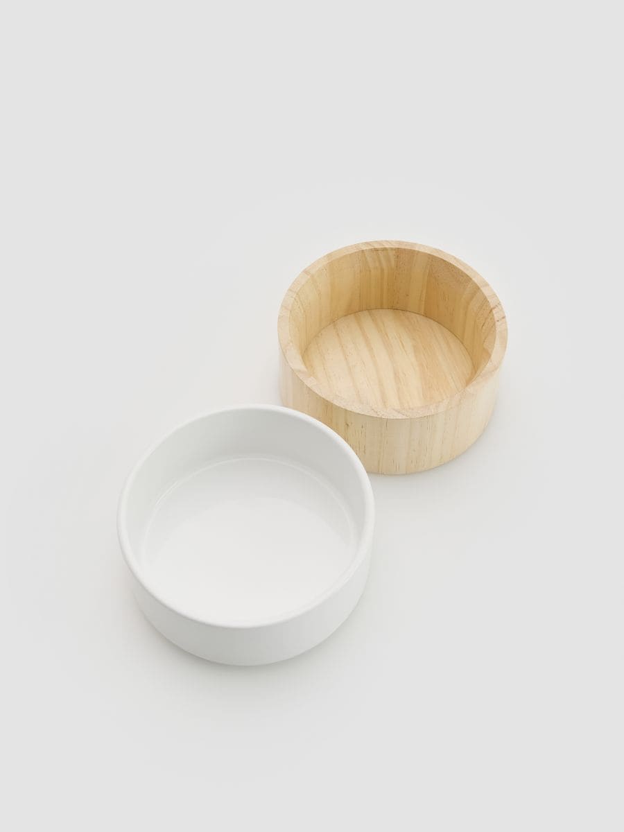 Pet bowls 2 pack - white - RESERVED