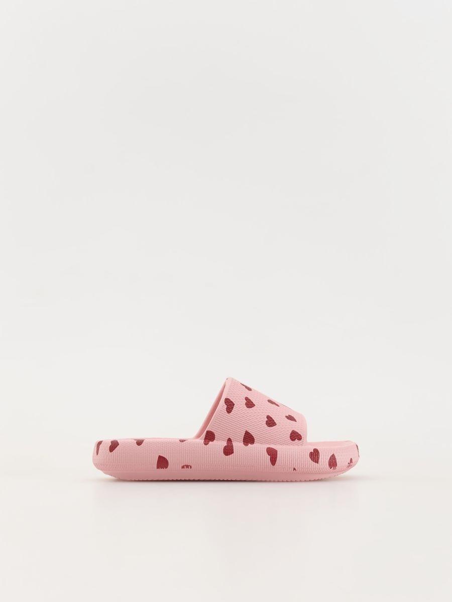 Heart pattern sliders - dusty rose - RESERVED - 3
