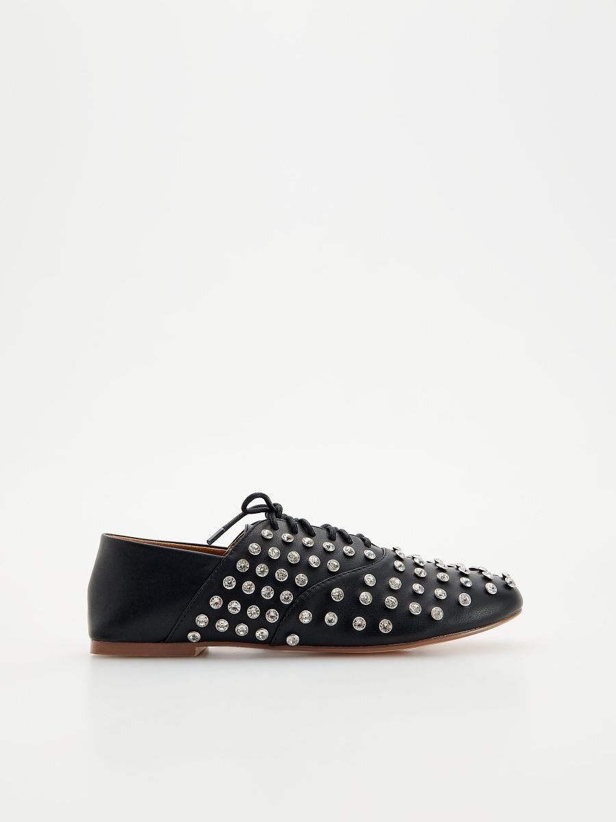 LADIES` LOAFER SHOES - black - RESERVED - 2