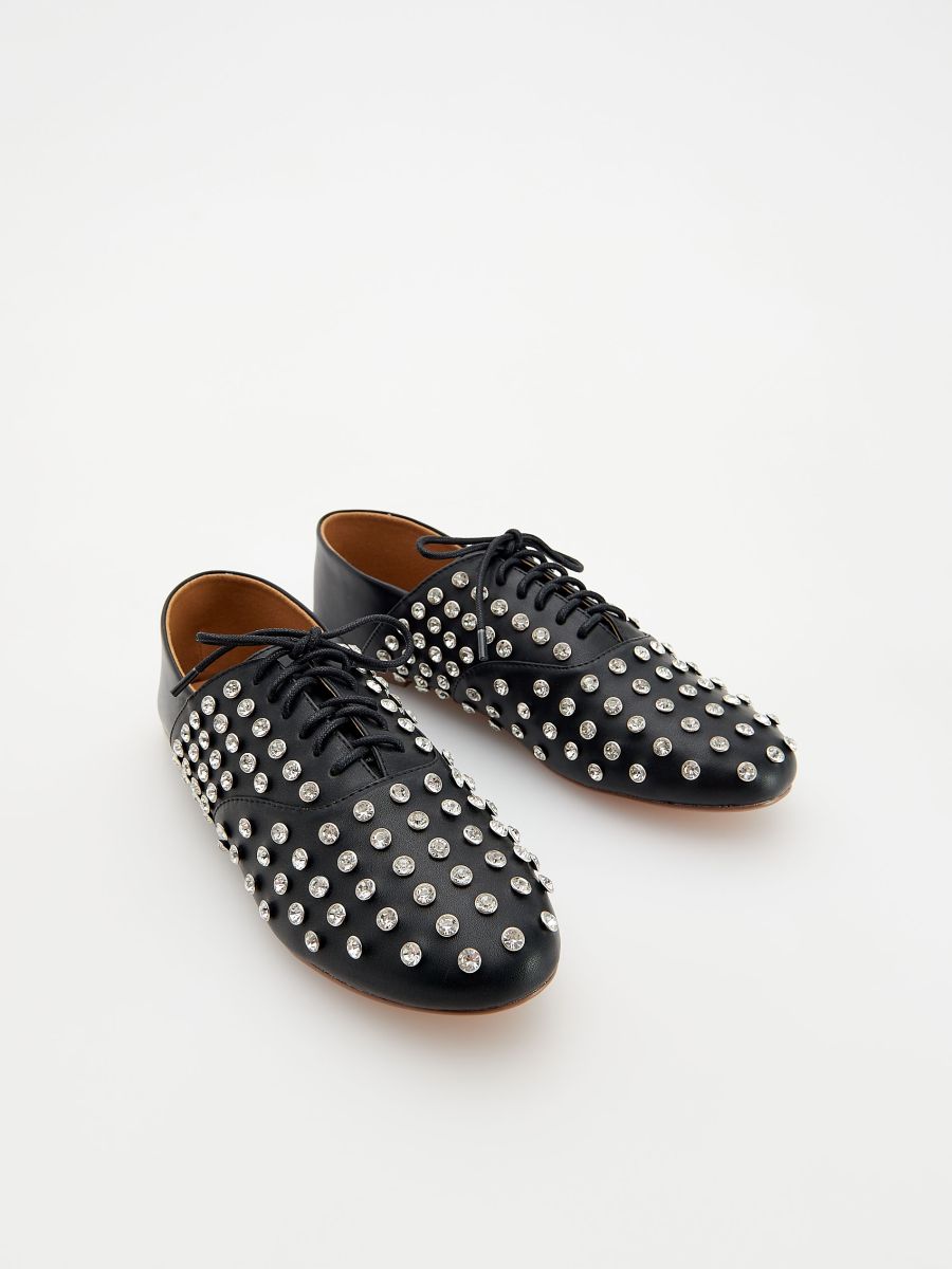 LADIES` LOAFER SHOES - black - RESERVED - 5