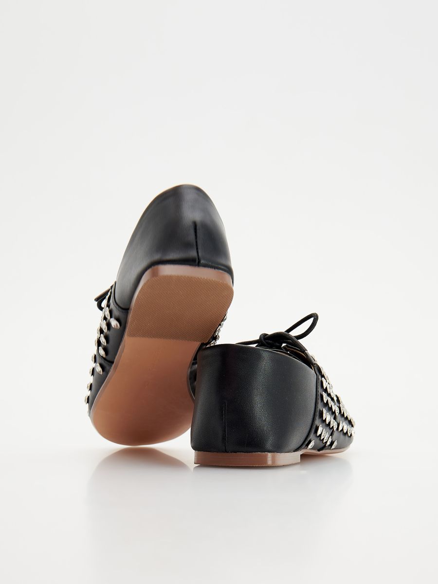 LADIES` LOAFER SHOES - black - RESERVED - 3