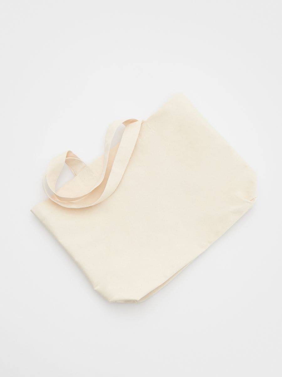 Torebka shopper - złamana biel - RESERVED - 4