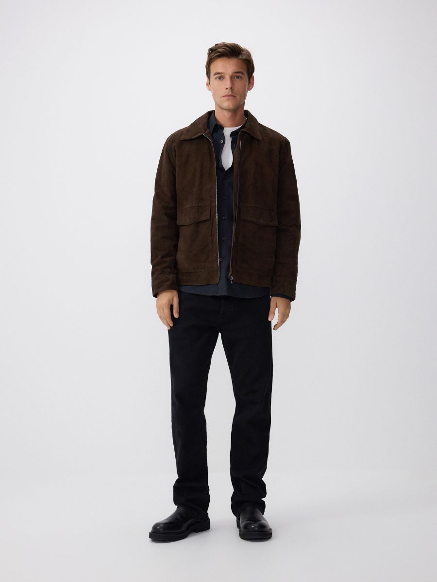 MEN`S OUTER JACKET - dark brown - RESERVED - 4