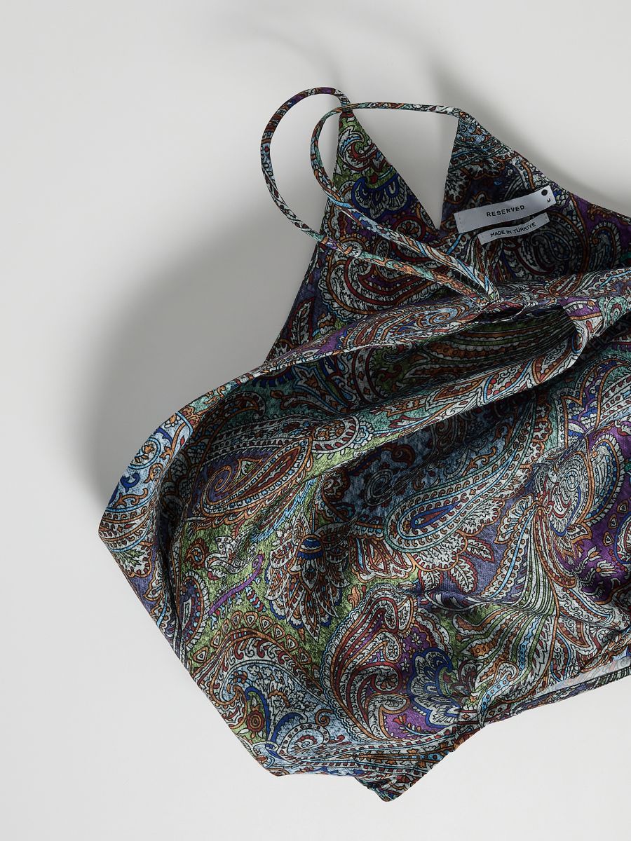 Halter top - indigo - RESERVED - 6