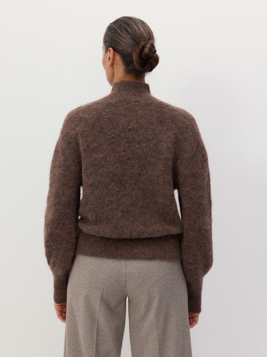 Maglione in misto lana di alpaca - marrone - RESERVED - 4