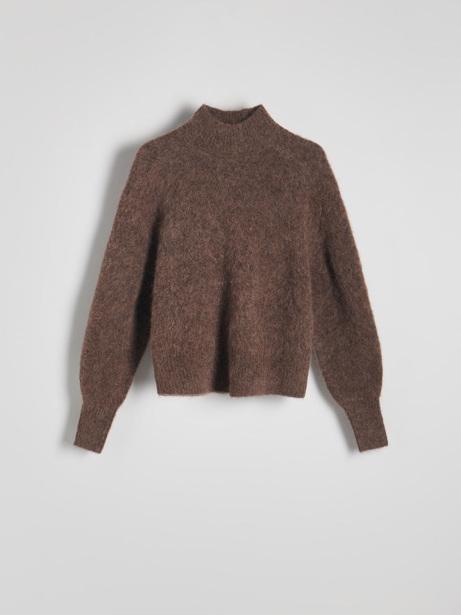 Maglione in misto lana di alpaca - marrone - RESERVED - 5