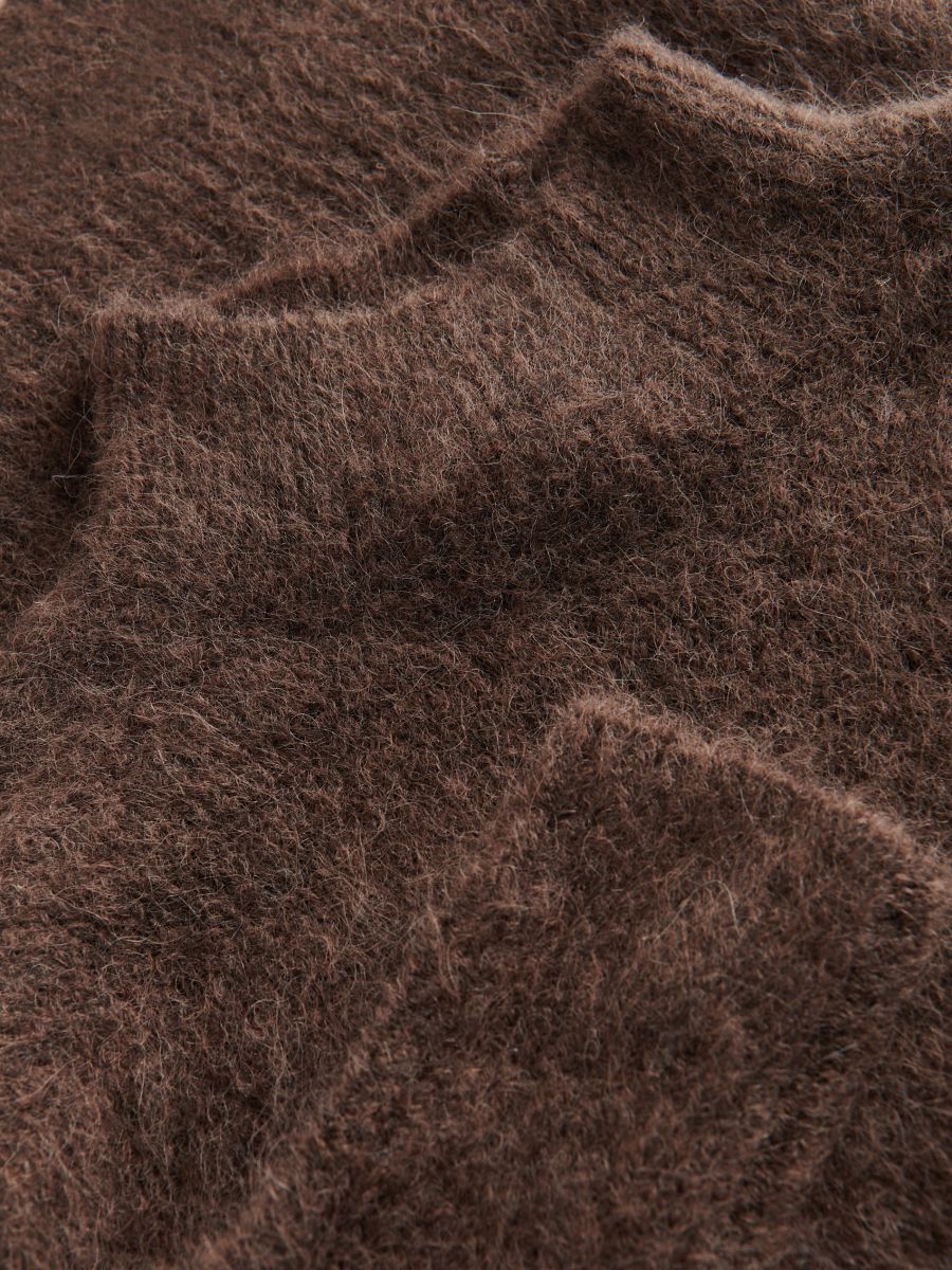 Maglione in misto lana di alpaca - marrone - RESERVED - 6