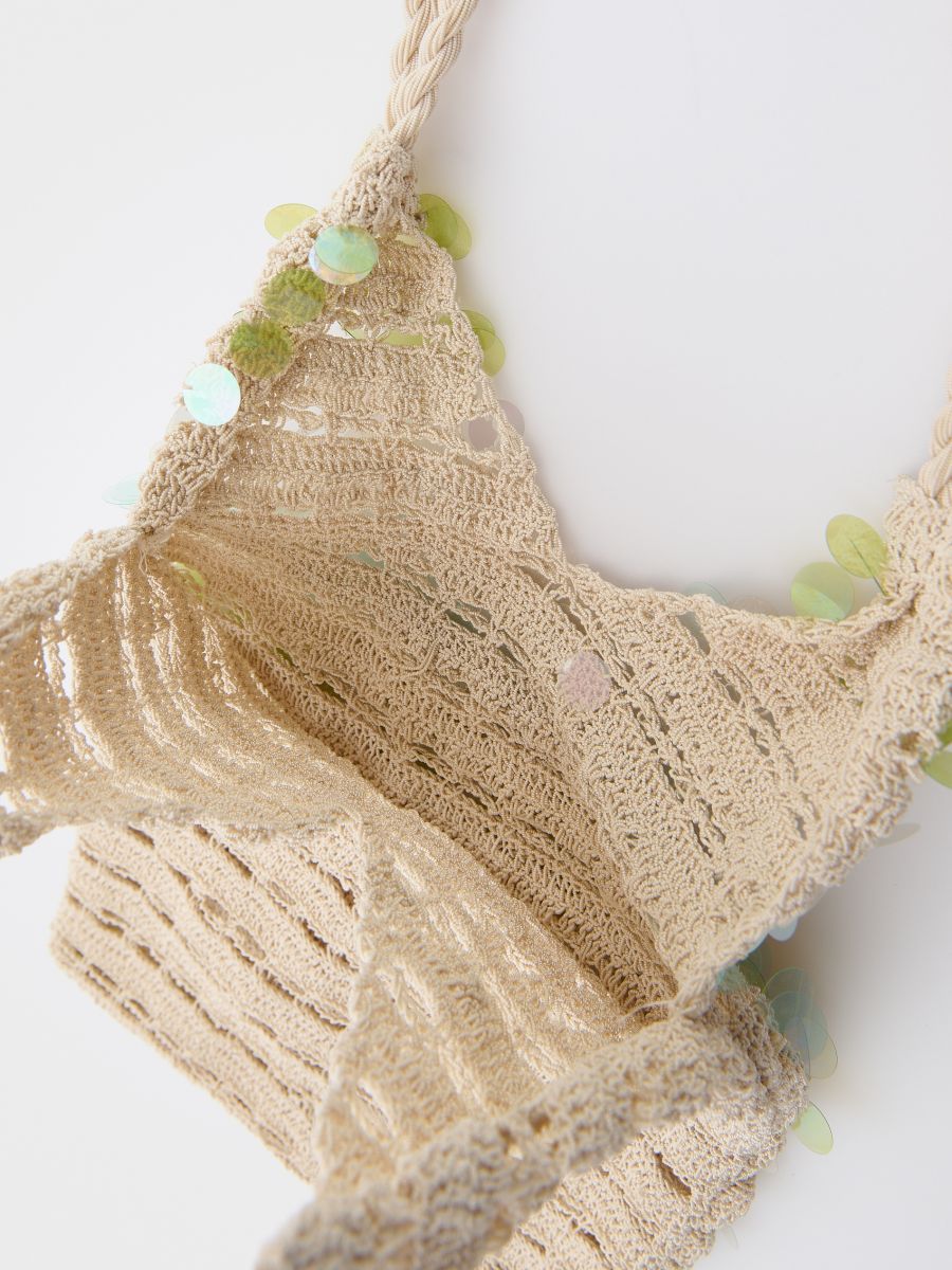 Woven bag with sequins - multicolor - RESERVED - 6