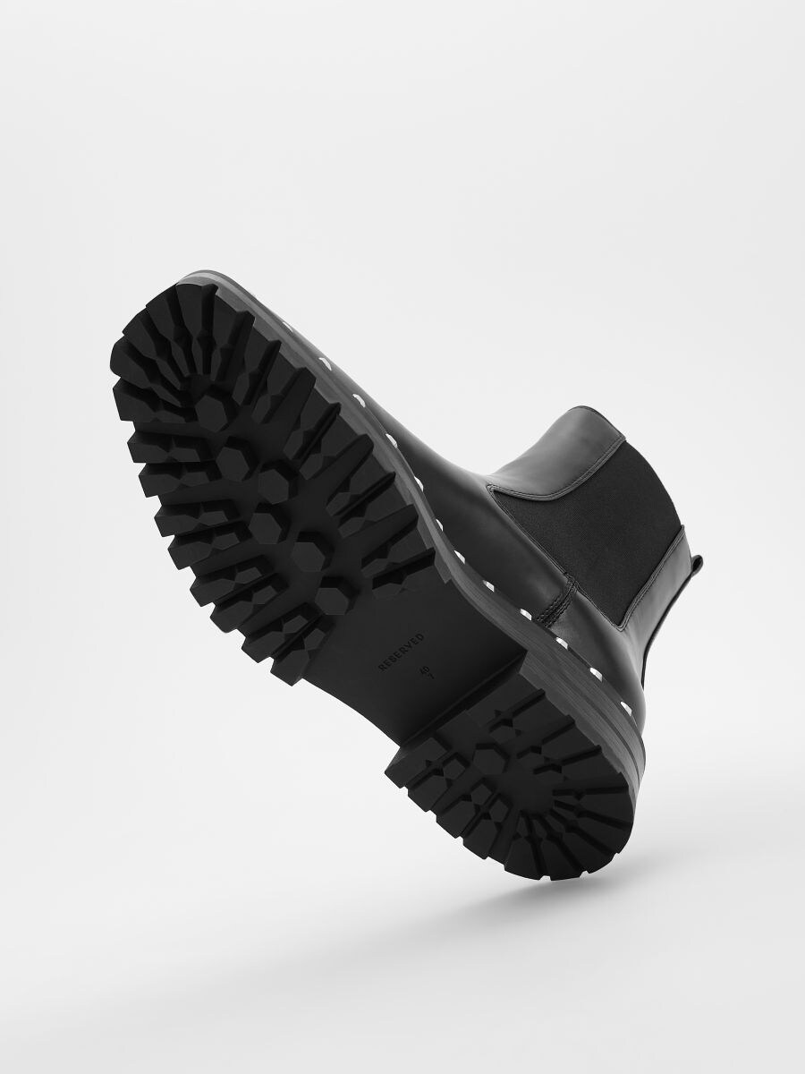 Bottines avec talon ornée de clous - noir - RESERVED - 5