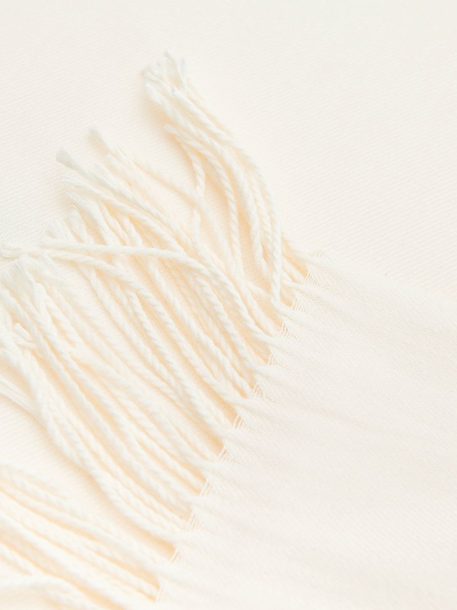 Plain viscose blend scarf - nude - RESERVED - 2