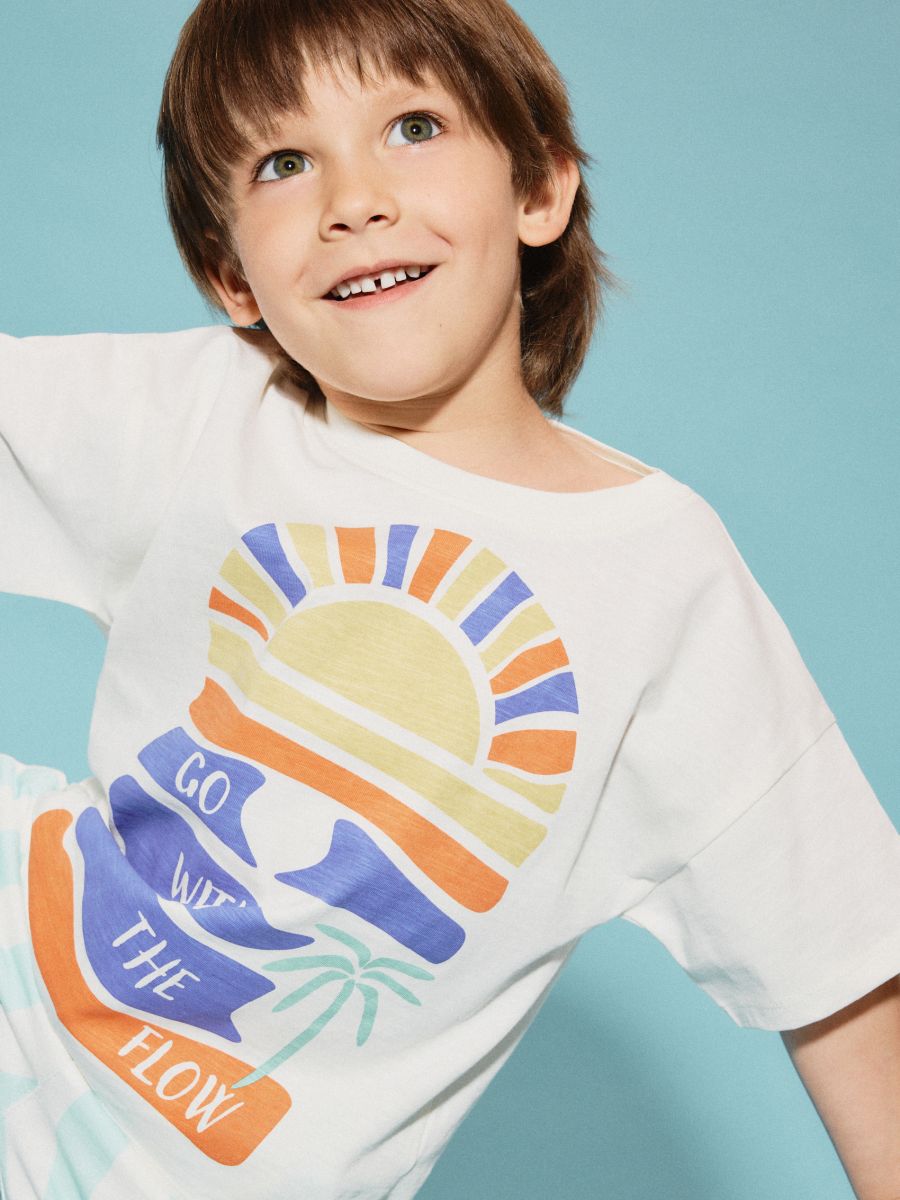 T-shirt with print - cream - RESERVED - 5
