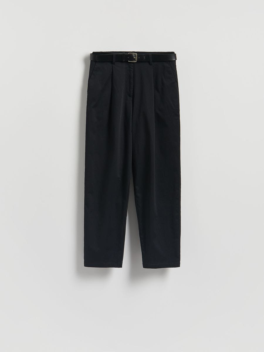 LADIES` TROUSERS & BELT - black - RESERVED