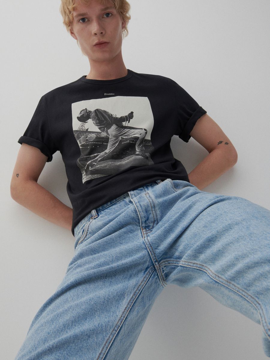 T-shirt Freddie Mercury - czarny - RESERVED - 4