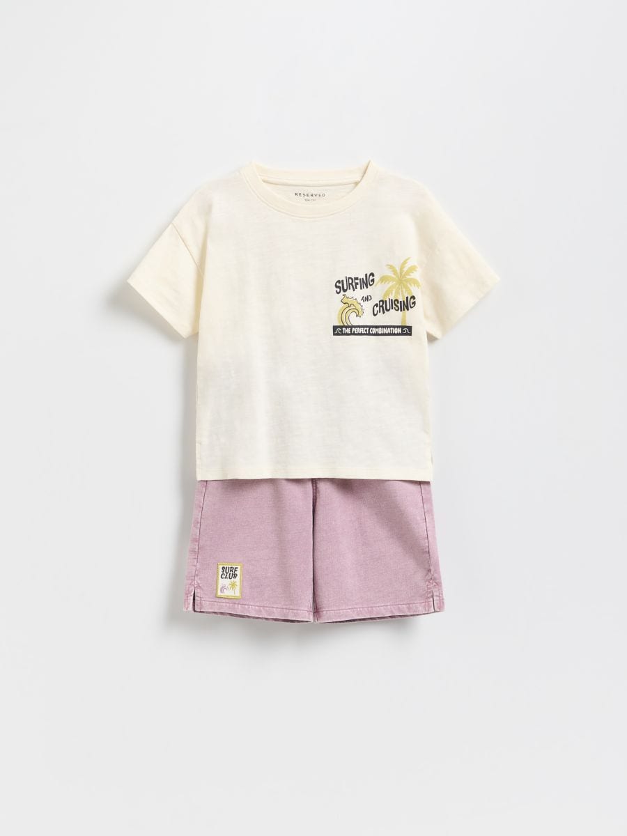 Ensemble en coton majoritaire - crème - RESERVED - 2
