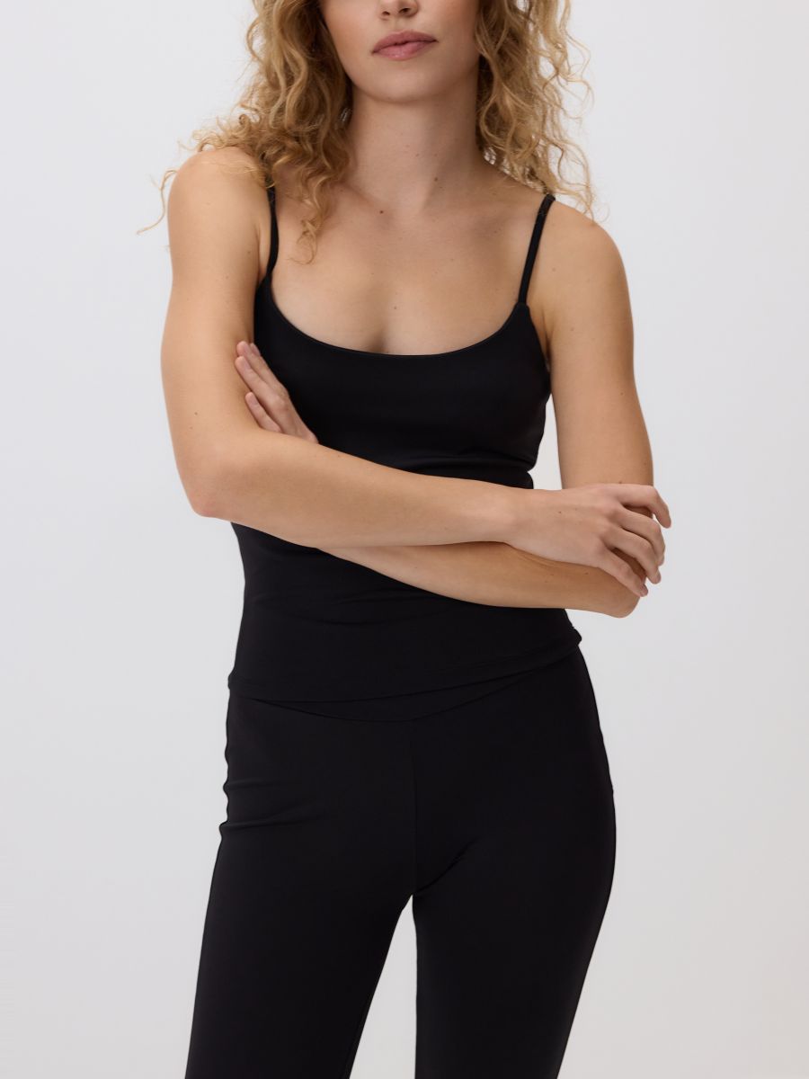 Crop top - μαυρο - RESERVED