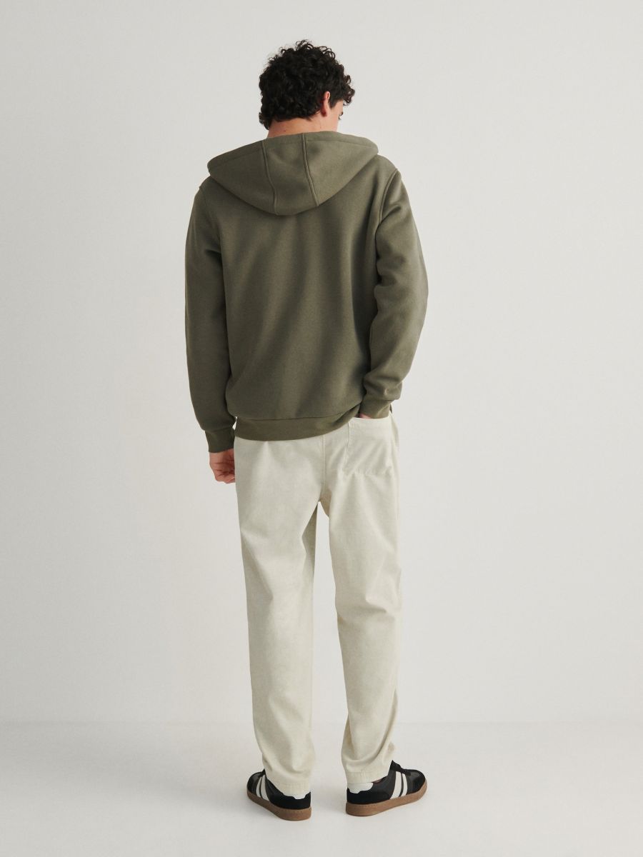 Zip up hoodie - brownish green - RESERVED - 4