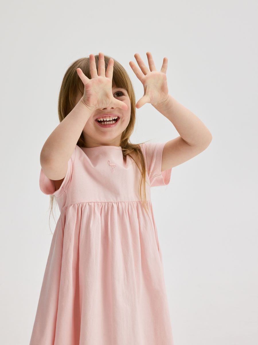 Plain dress - pastel pink - RESERVED