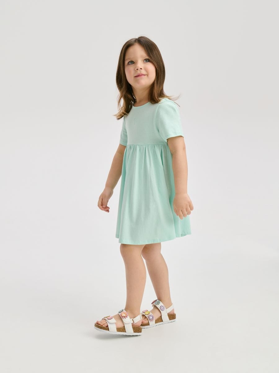 Plain dress - pale turquoise - RESERVED - 4