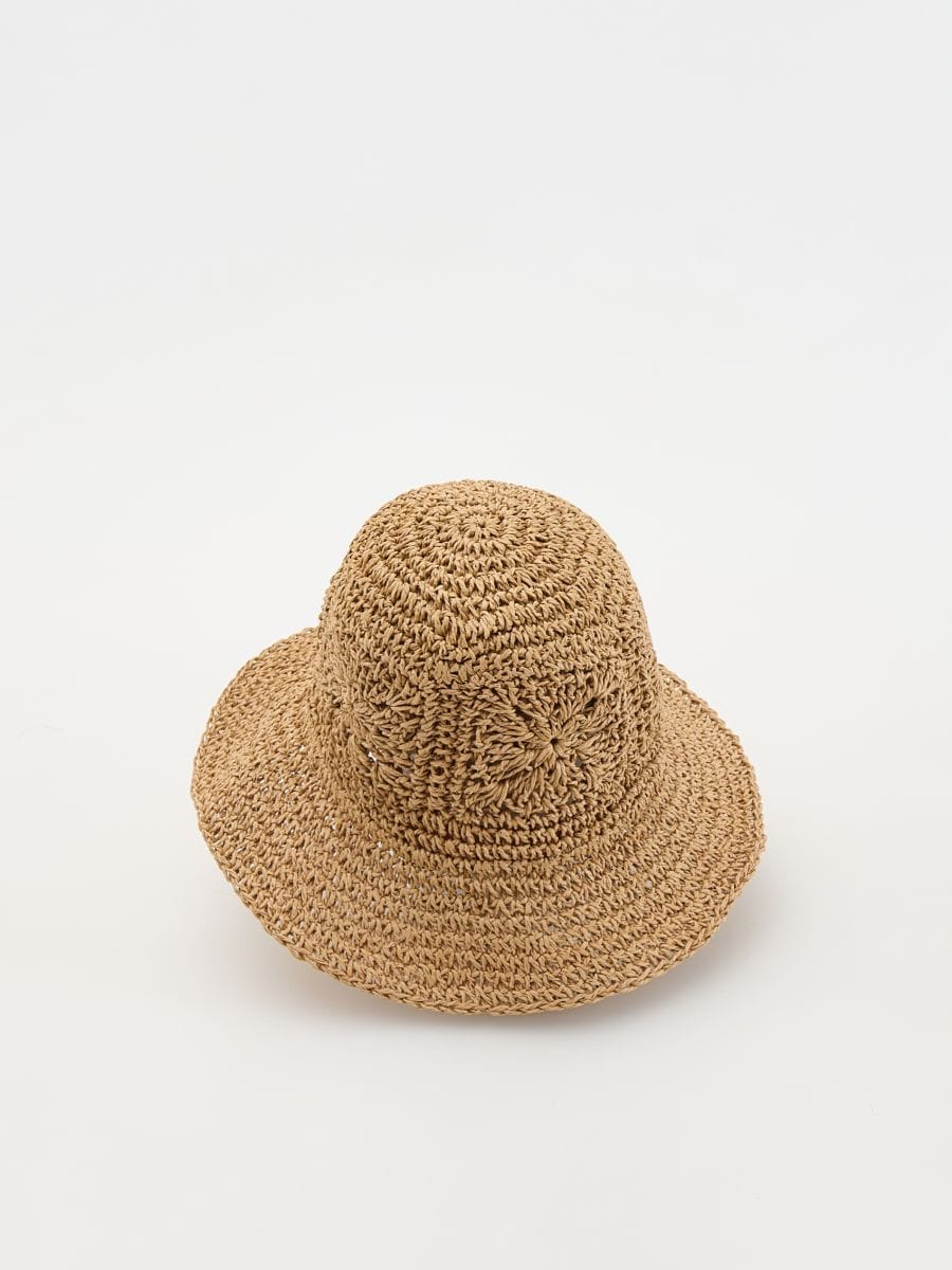 Straw hat - nude - RESERVED - 2