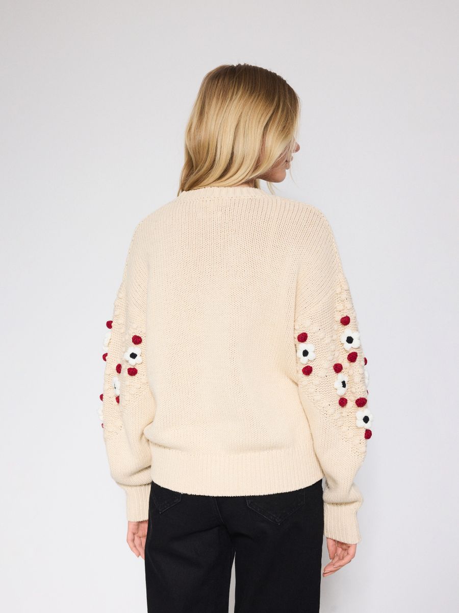 LADIES` SWEATER - multicolor - RESERVED - 4