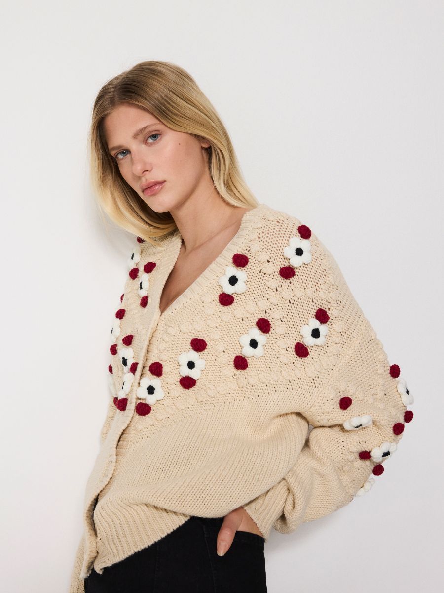 LADIES` SWEATER - multicolor - RESERVED - 5