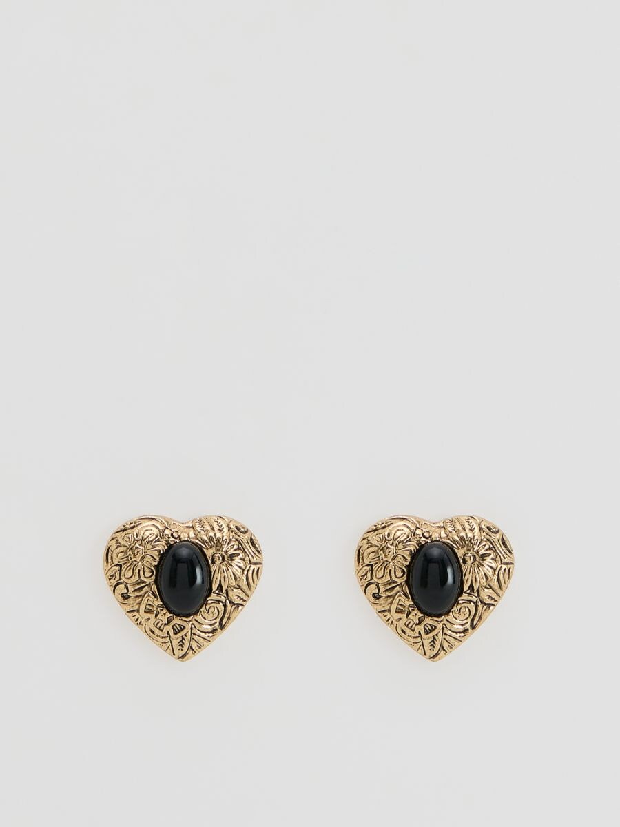 Boucles d'oreilles en forme de cœur - multicolore - RESERVED